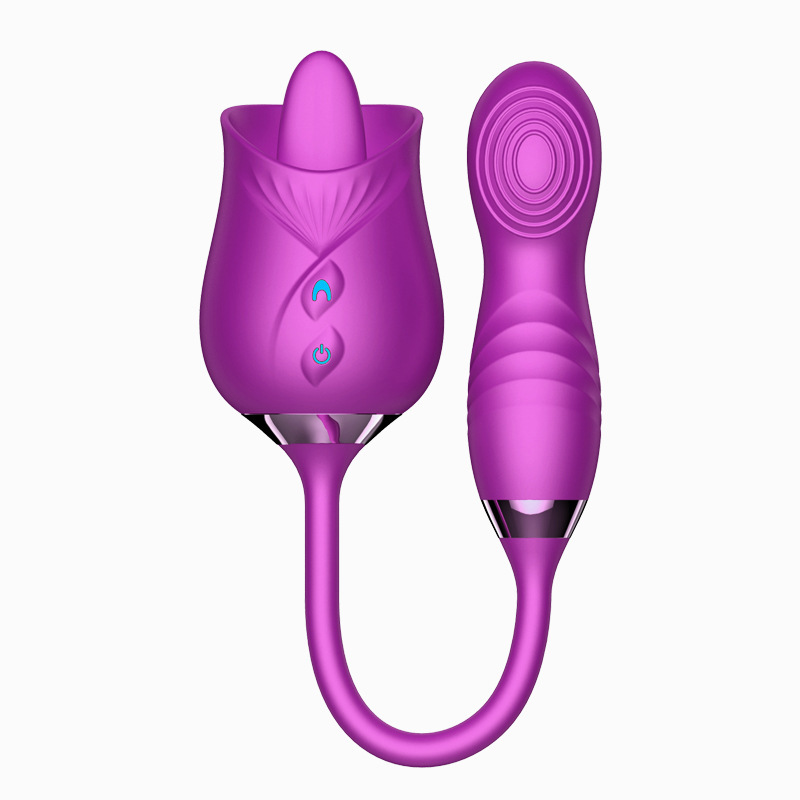 Rose Toy Tongue With Fingerprint Vibrator-Light Purple – Kocwholesale