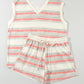 Western Striped Casual Tank 2pcs Set