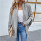 Knitted Sweater Dolman Sleeve Cardigan