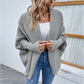 Knitted Sweater Dolman Sleeve Cardigan