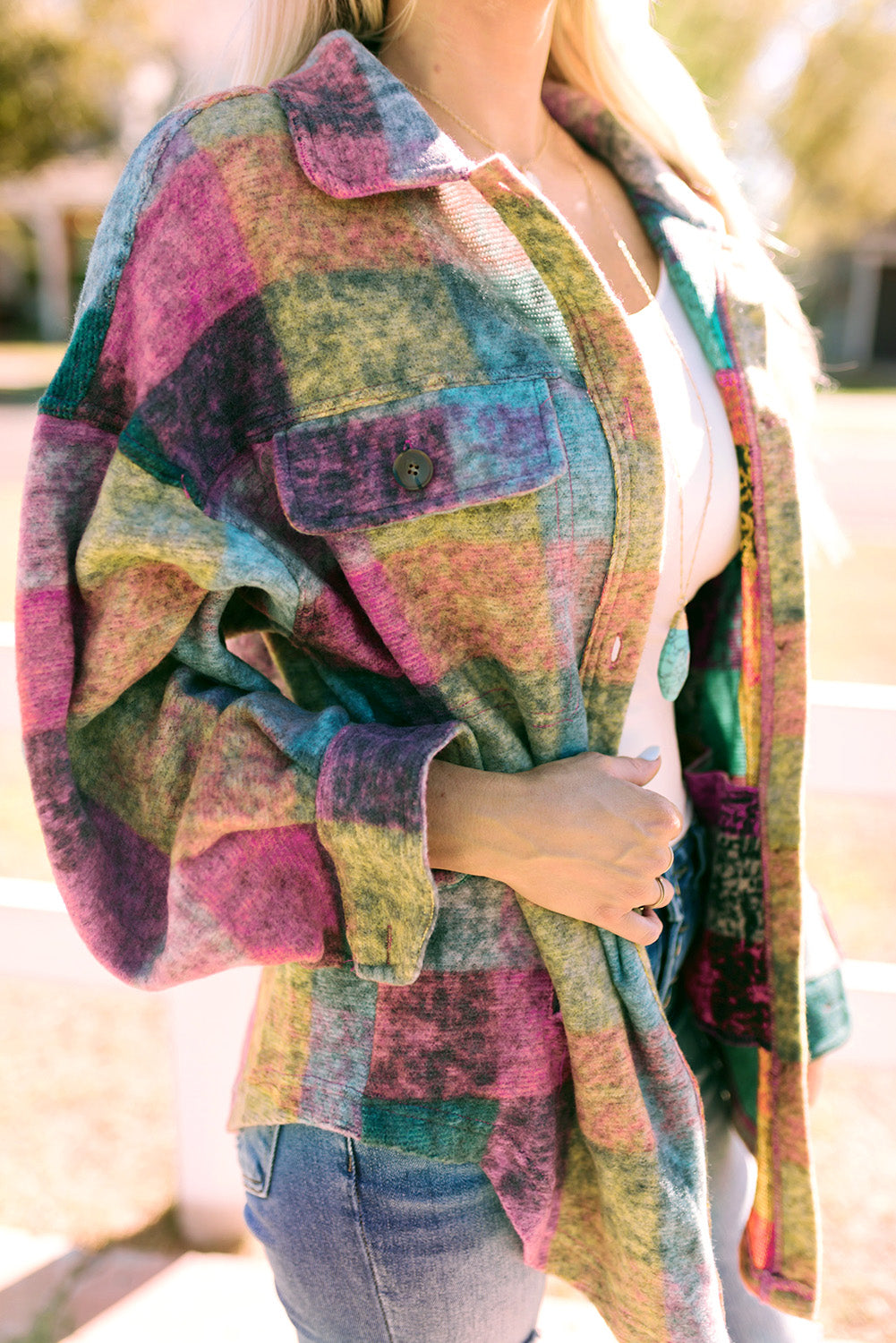 Colorful Plaid Jacket