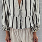 Stripe Button up Loose Shirt