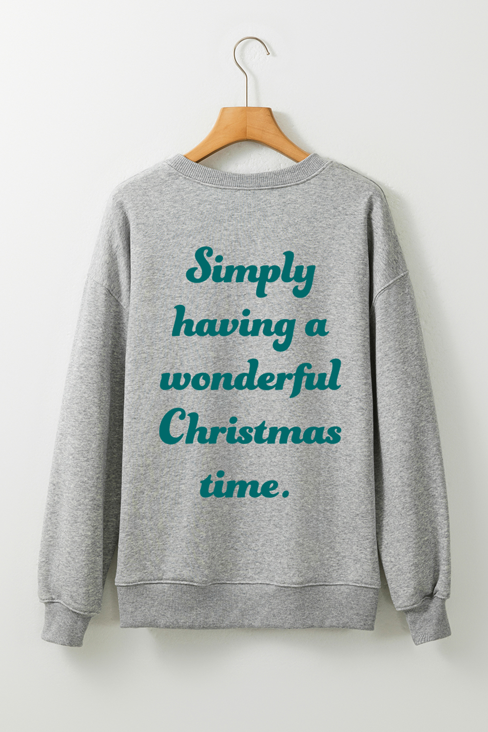 Christmas Tree & Letter Graphic Sweatshirt