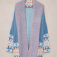 Western Aztec Open Front Sweater Cardigan