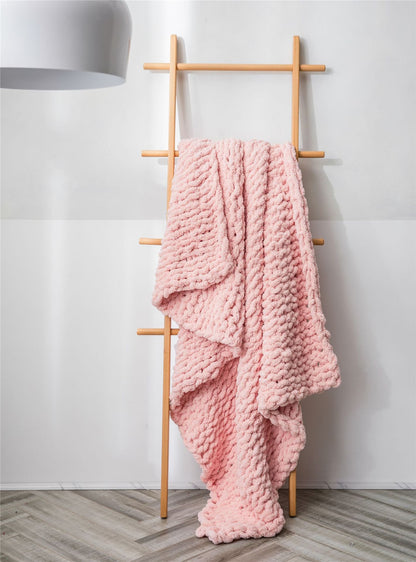 Stick Knitted Blanket