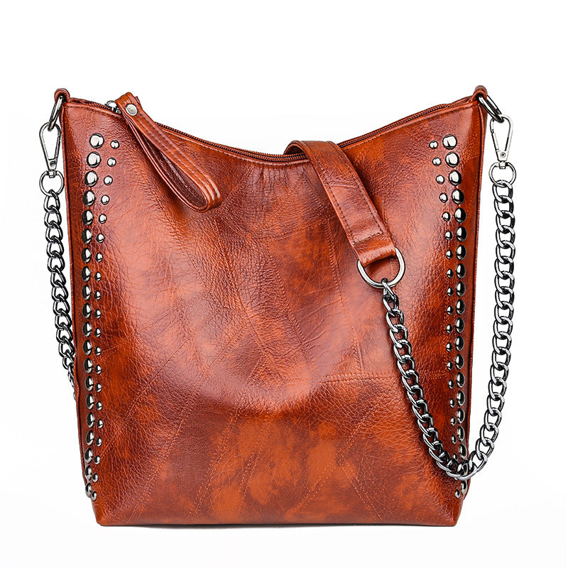 Shoulder Bag Studded Tote Bag