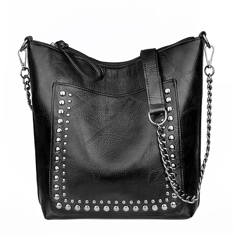 Shoulder Bag Studded Tote Bag