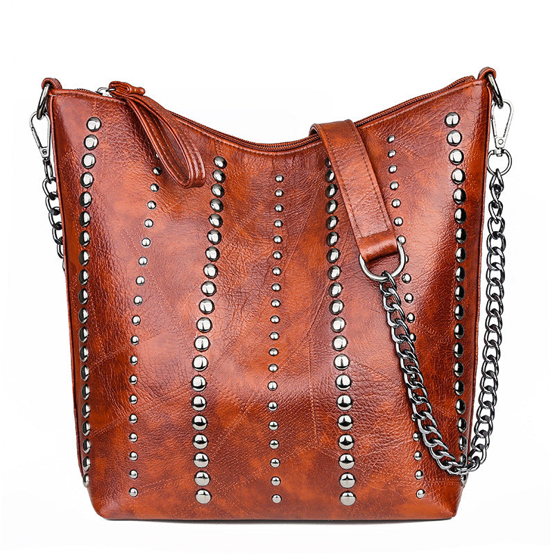 Shoulder Bag Studded Tote Bag