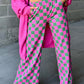 (Pre order/9.25)Checked High Waist Wide Leg Pants