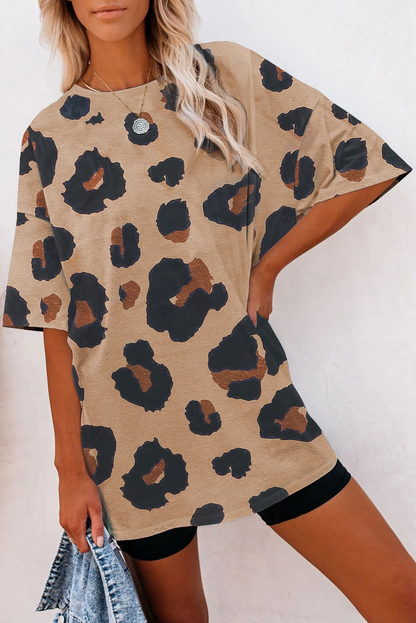 Oversized Leopard Print T-shirt