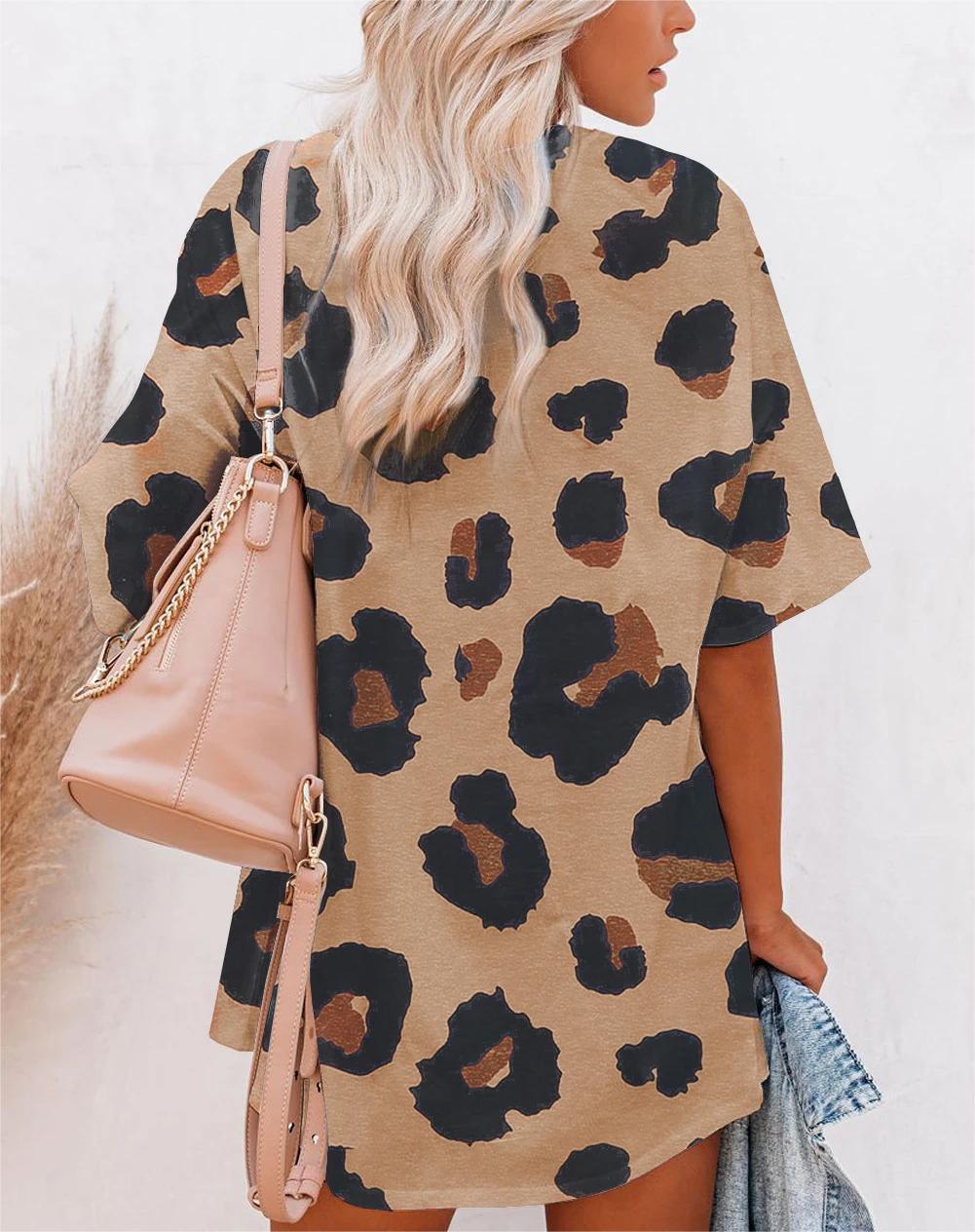 Oversized Leopard Print T-shirt