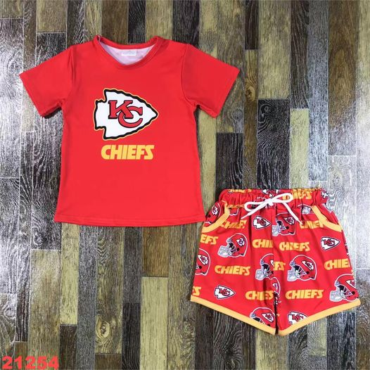 Kid's Kansas City Chiefs Tee and Short Set