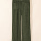 Western High Waist Corduroy Pants