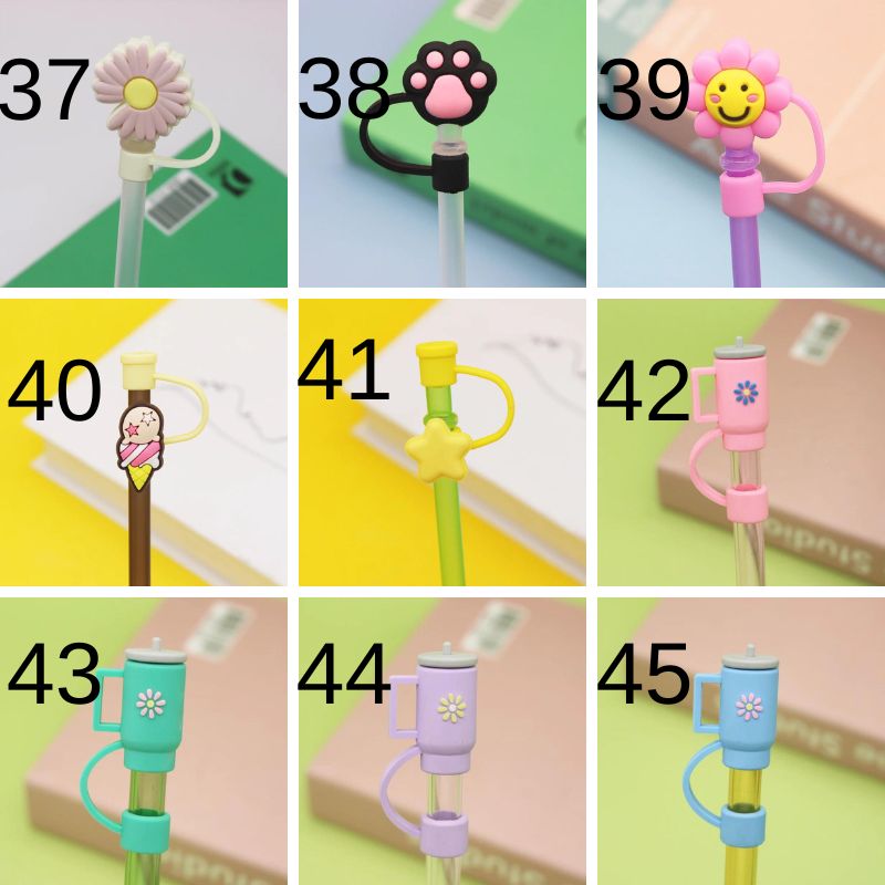 Cartoon Silicone Straw Cover(moq:2)