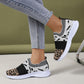 Comfortable Leopard-Print Knitted Shoes