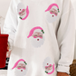 Christmas Sequin Santa Claus Sweatshirt