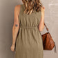 Waist Sleeveless Dress