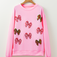 Sequin Bowknot Sweatshirt