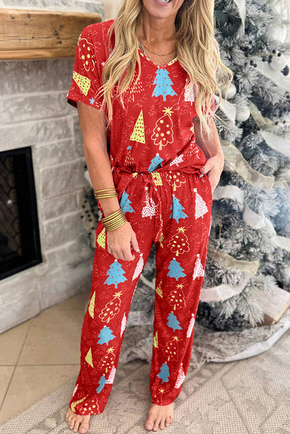 Christmas Tree Print PJS