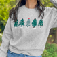 Christmas Tree & Letter Graphic Sweatshirt