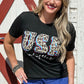 Flag Day Sequin&Graphic Tee