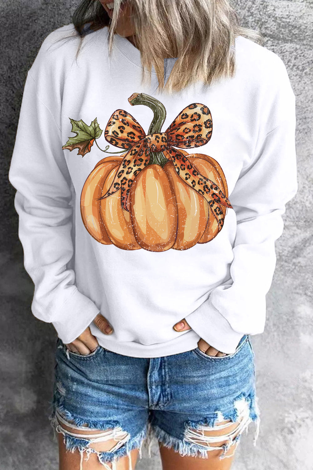 Pumpkin Graphic Sweatshirt