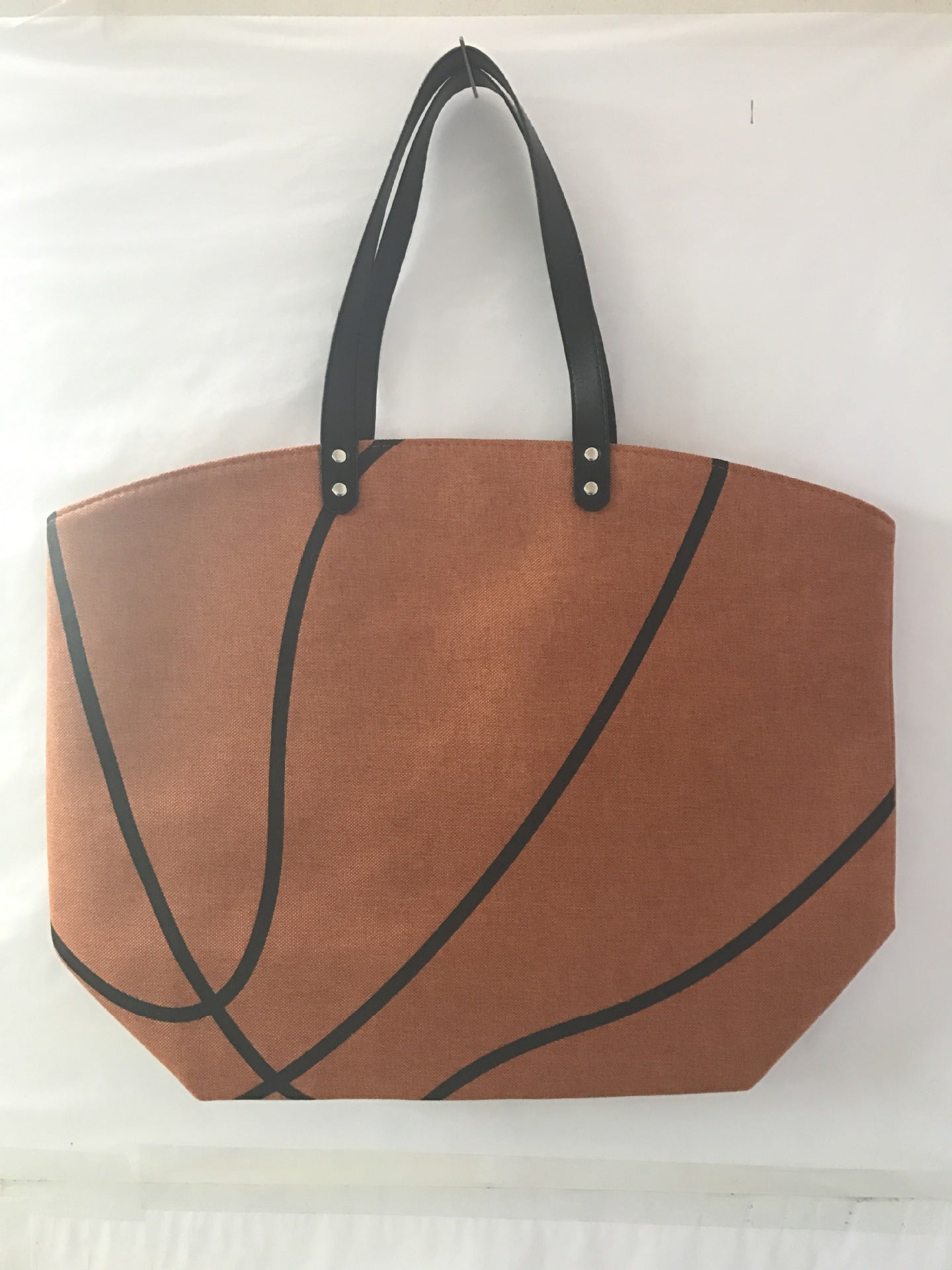 Rugby Pattern Canvas Large Tote Bag