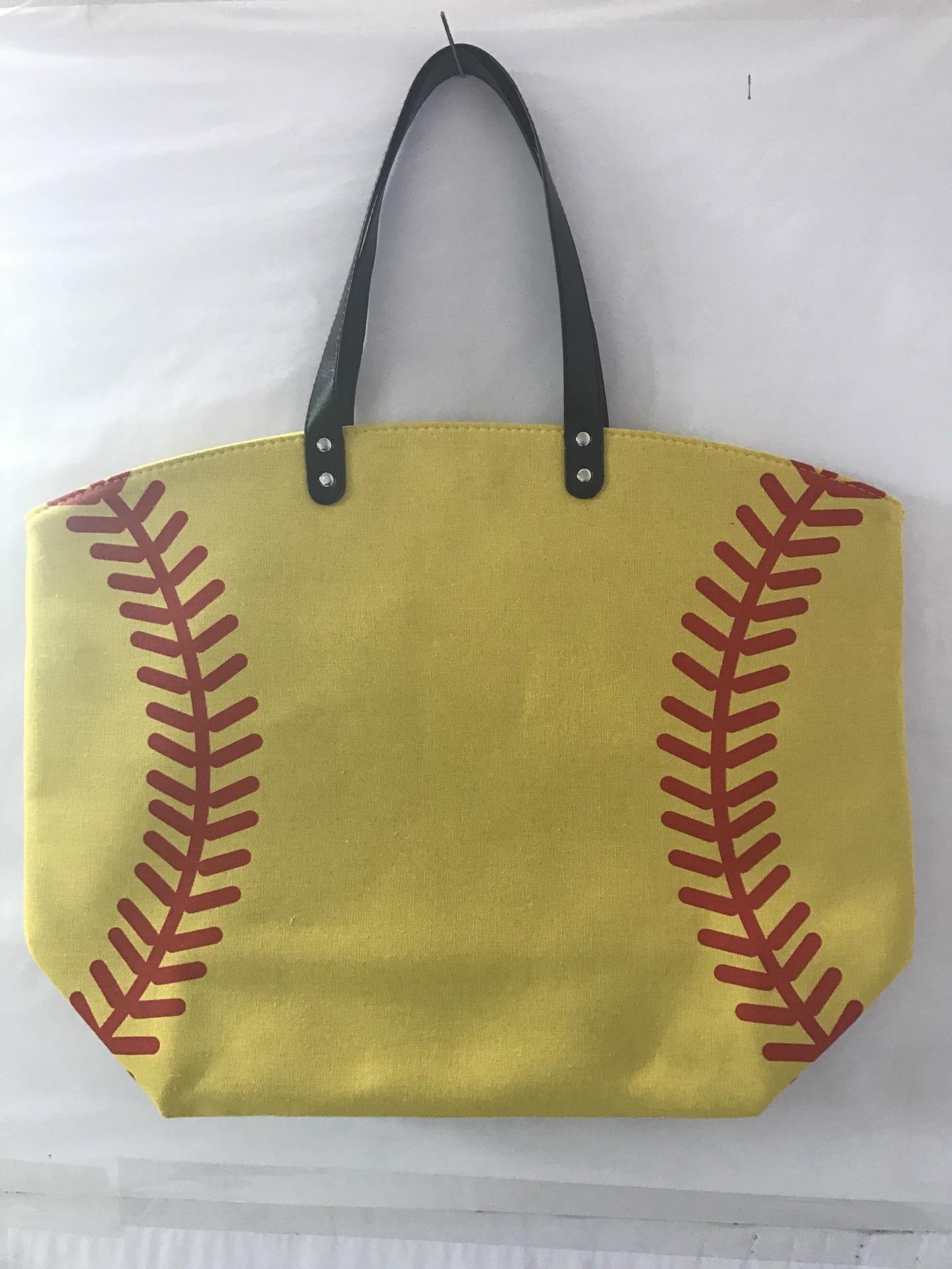 Rugby Pattern Canvas Large Tote Bag