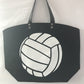 Rugby Pattern Canvas Large Tote Bag