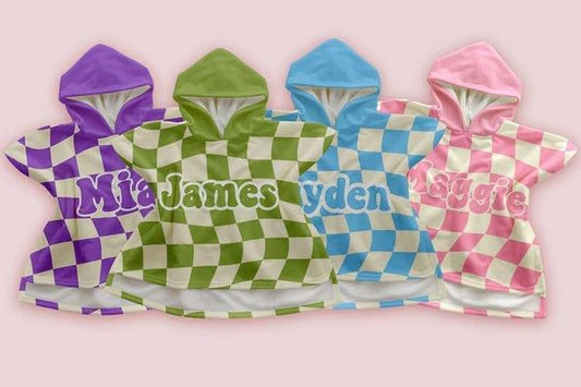 Kid's Custom Name Hooded Bathrobe