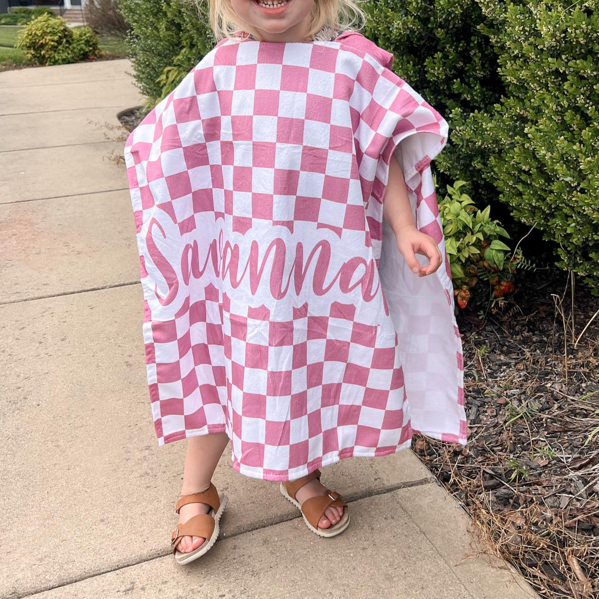 Children's Personalized Swim Robe Cape