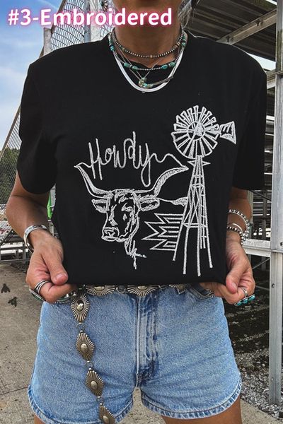 Black Western Graphic Tee