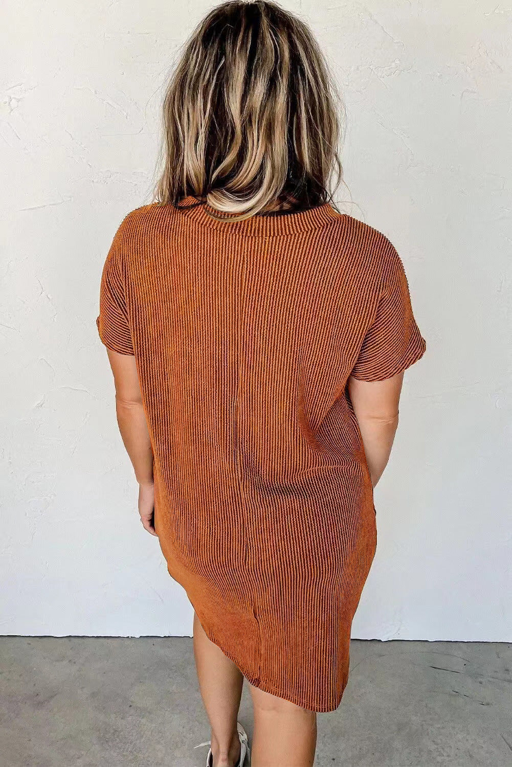 Crewneck Pocket T-shirt Dress