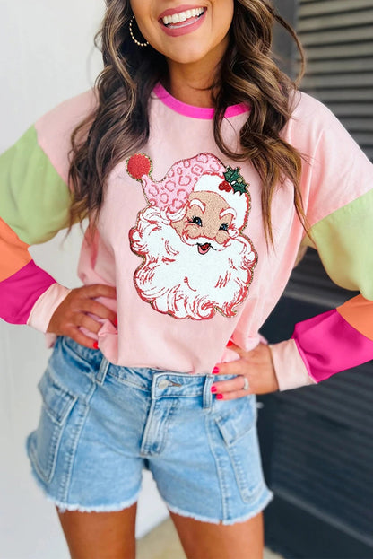 Christmas Sequin Patches Top