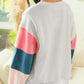 Terry Color Block Top