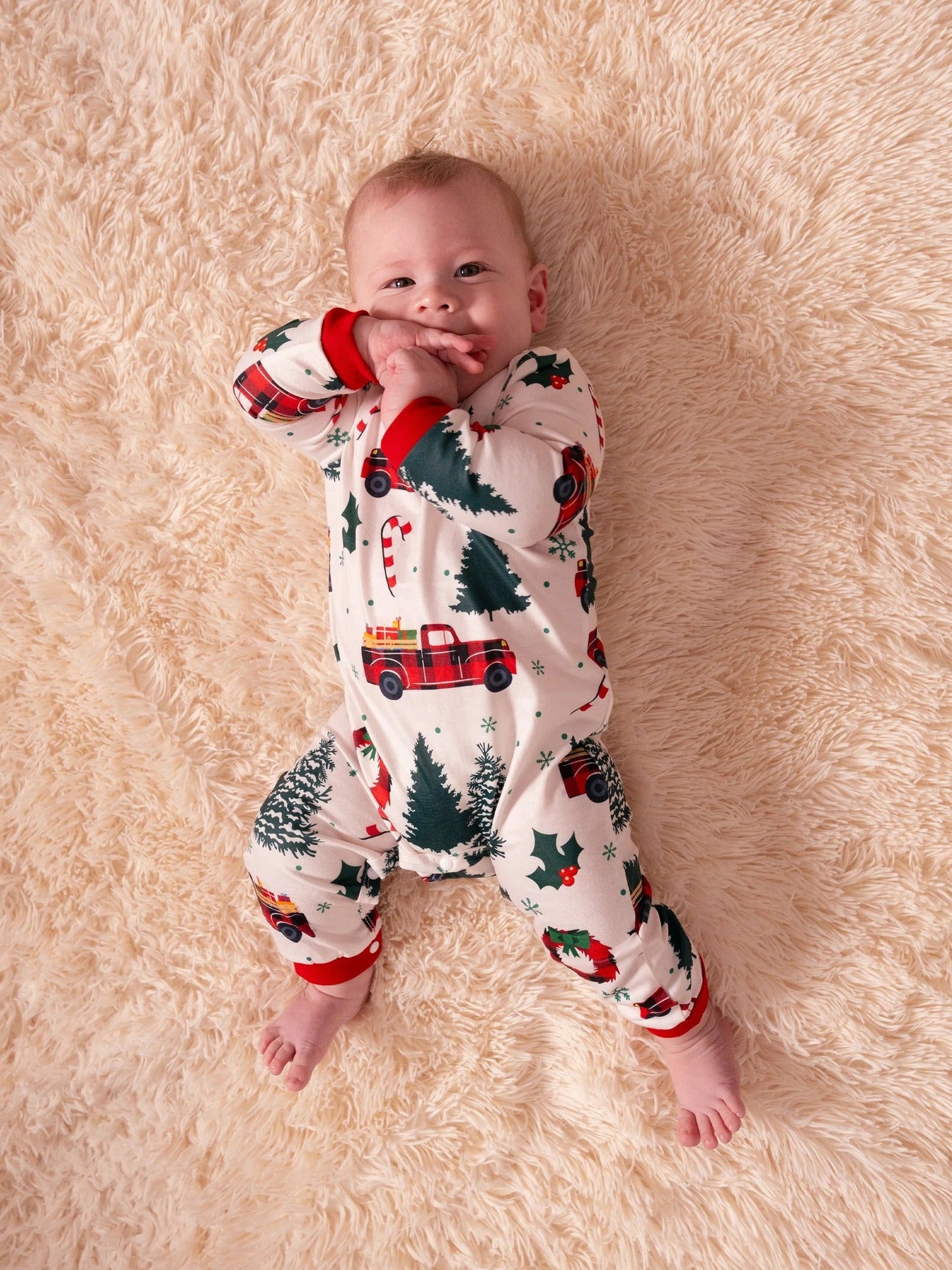 Matching Christmas Tree Pajama Set(with Pet Dog Clothes)