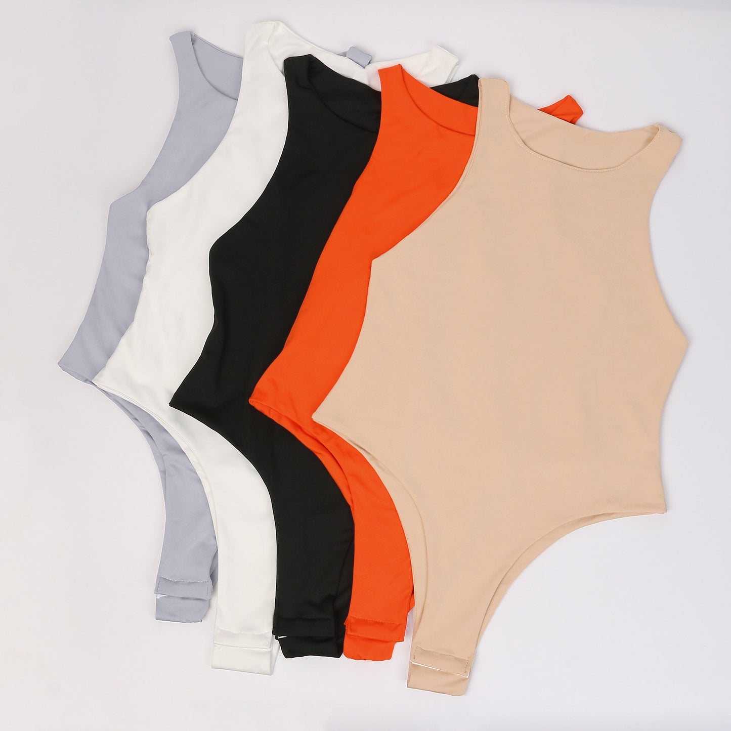 Multicolor Sleeveless Fitted Bodysuit