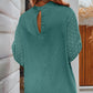 Swiss Dot Balloon Sleeve Blouse