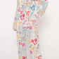 Bow Knot Lapel Collar Satin Pajama Set