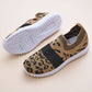 Comfortable Leopard-Print Knitted Shoes