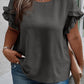 Plus Size Ruffled Short Sleeve Top