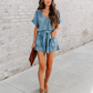 Washed Denim Jumpsuit