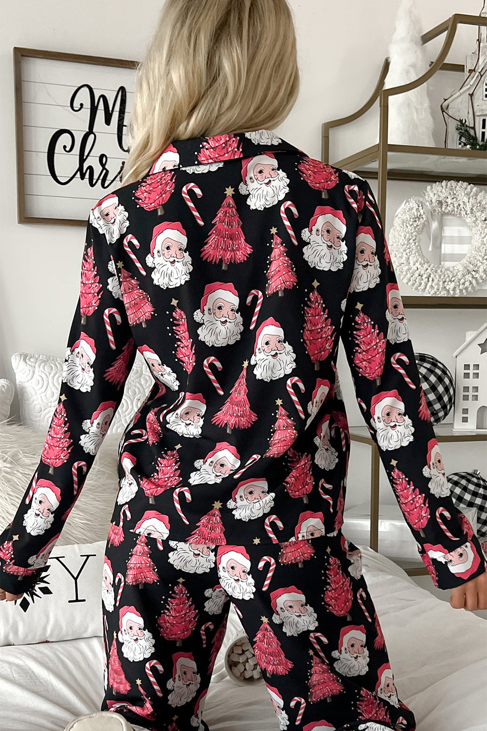 Christmas Santa Pajamas Set