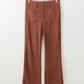 Western High Waist Corduroy Pants