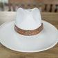 Studded Wide Brim Panama Hat