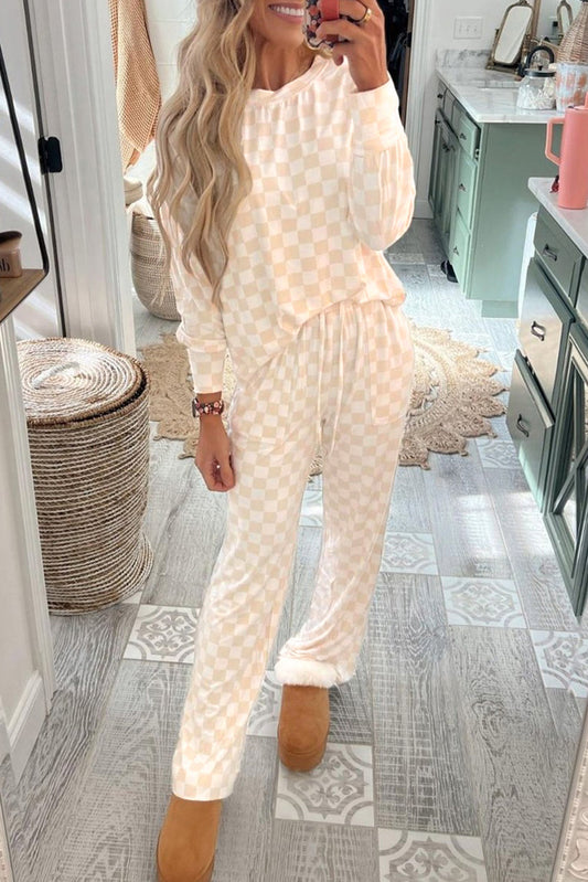 Checkered Lounge Set