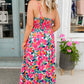 Twisted Smocked Back Tiered Maxi Dress