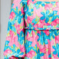 Plus Size Floral Shirred Maxi Dress