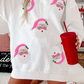 Christmas Sequin Santa Claus Sweatshirt