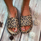 Adult and Kid Leopard Thick Sole Slippers